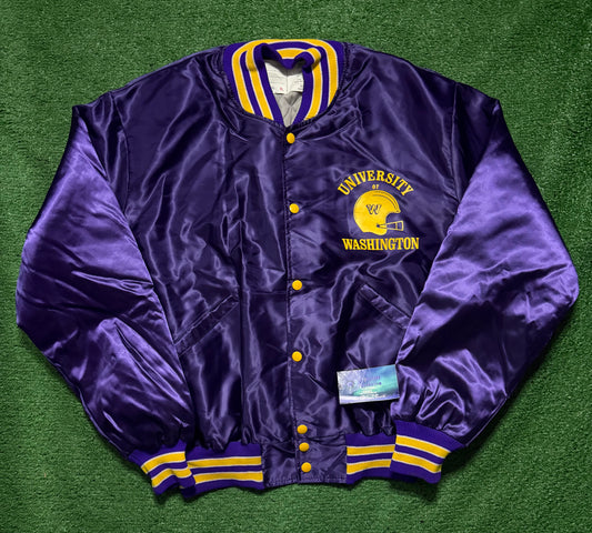 Vintage Washington Huskies Satin Jacket