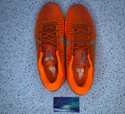 Nike Kobe 6 Total Orange 8 Men/9.5 Women “Preowned”