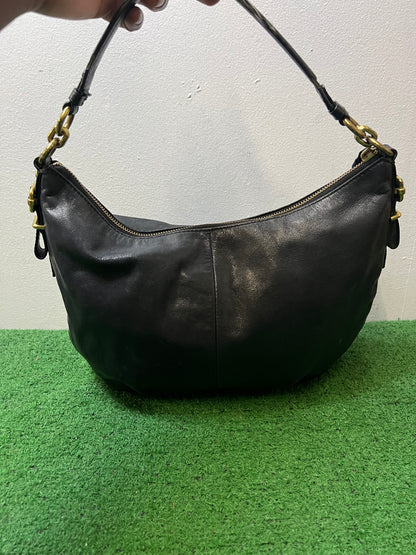 Coach Madison black leather shoulder bag