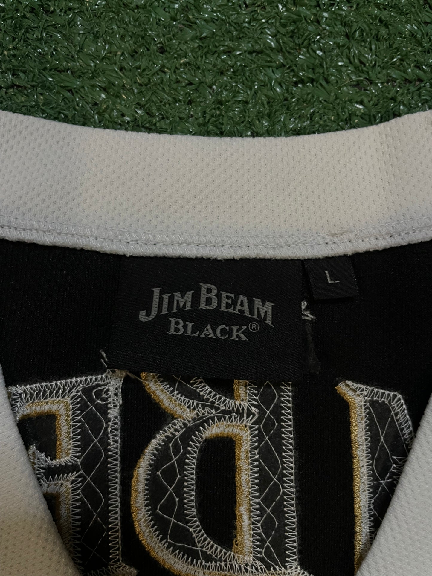 Vintage Jim Beam black 86 football jersey