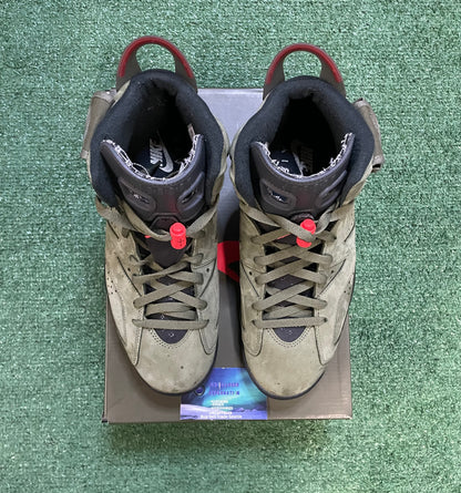 Air Jordan 6 Travis Scott olive size 10.5men/12women
