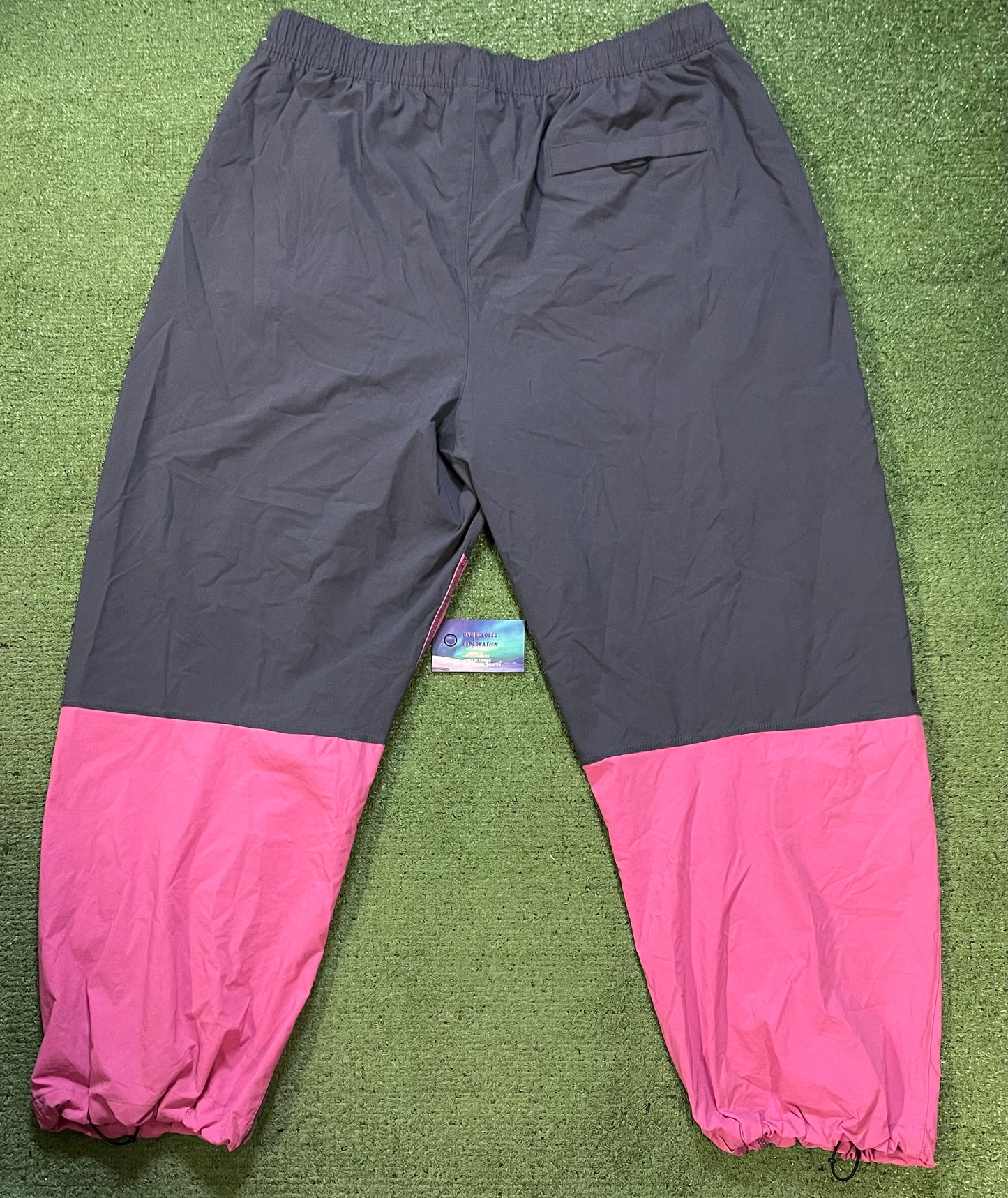 Nike tech woven pants blue and pink pants
