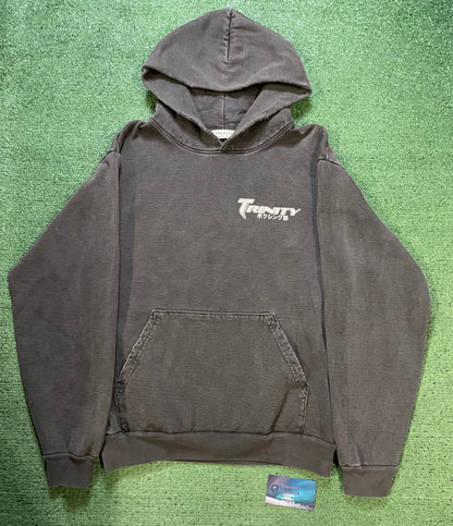 Trinity Mike Tyson grey pullover hoodie