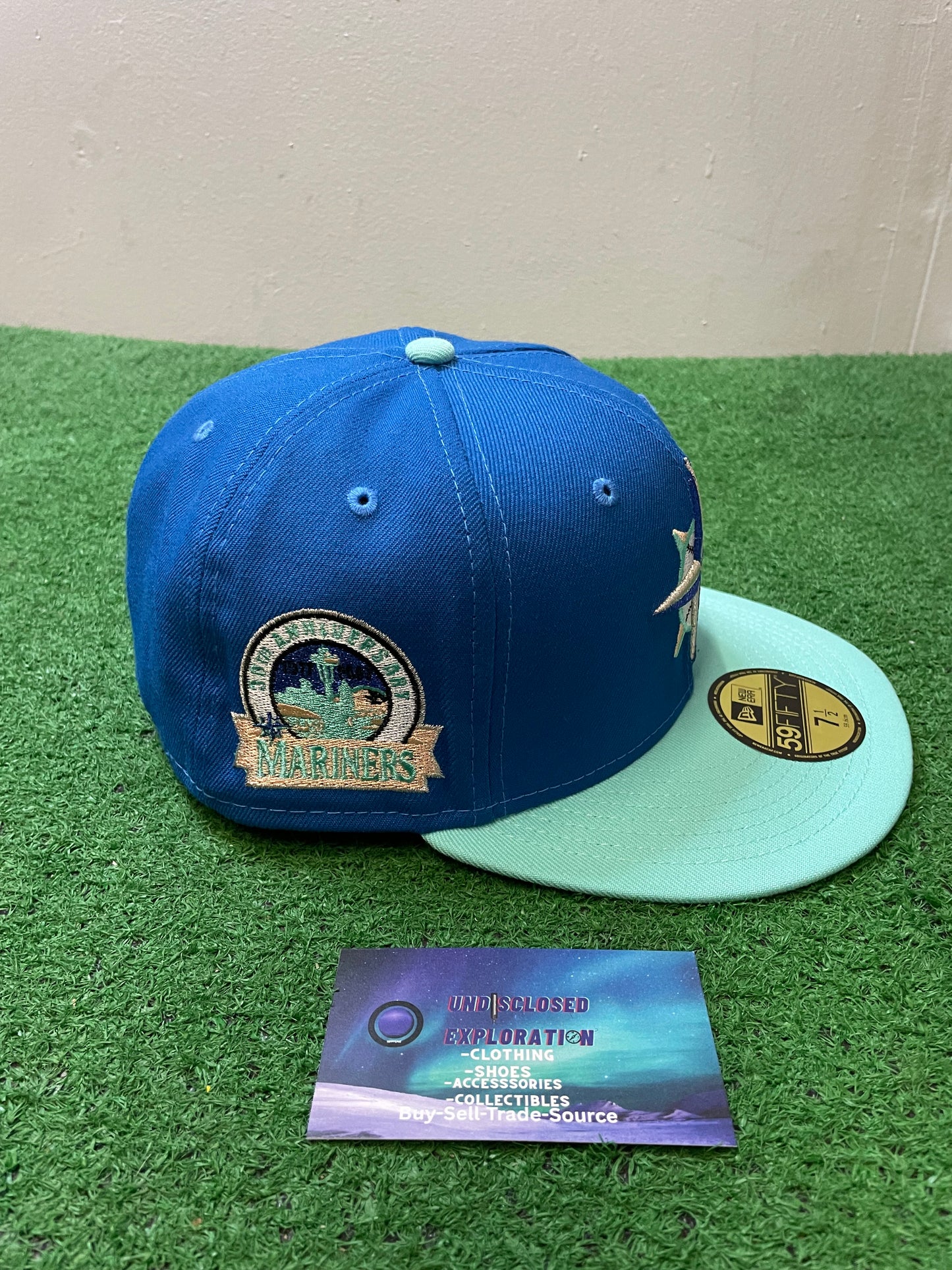 Seattle Mariners blue and teal 30th anniversary new era  fitted  hat