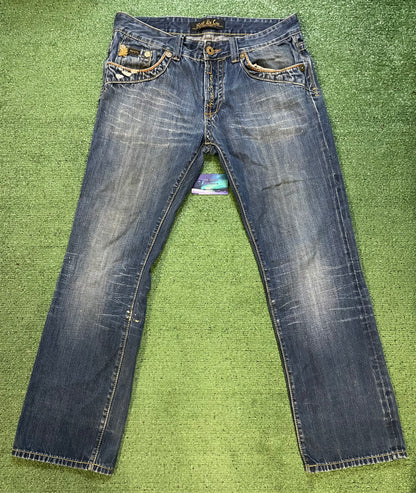 Rivet De Cru embroidered jeans