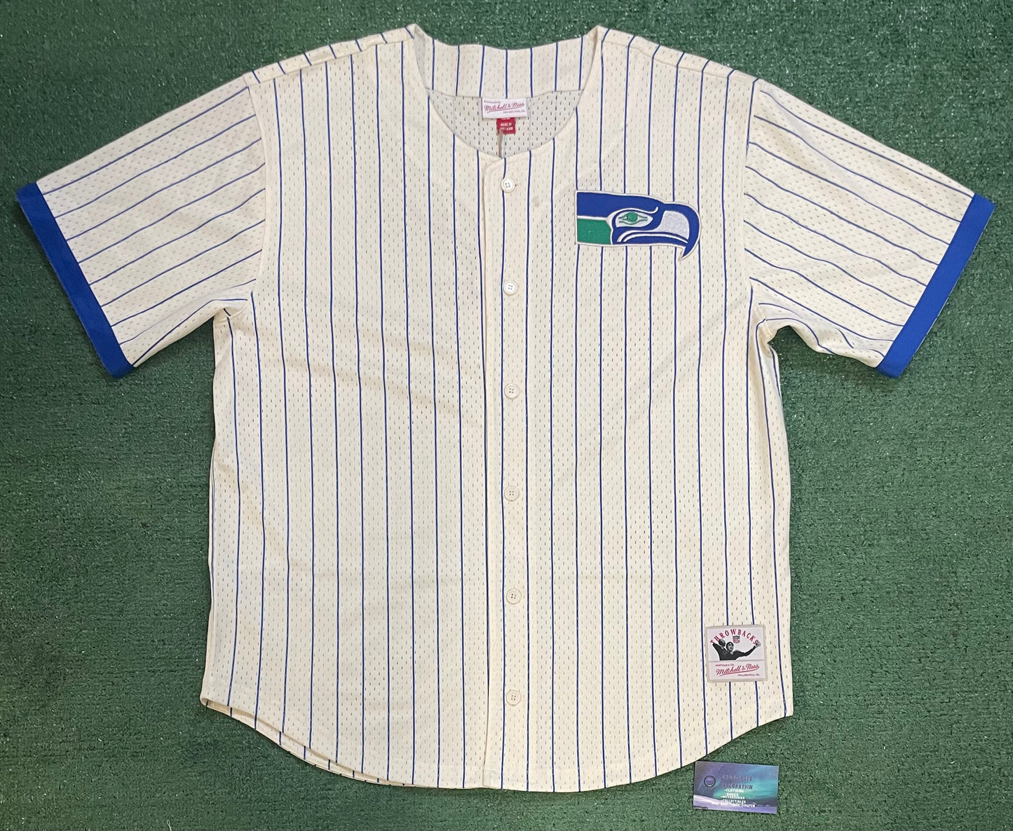Seattle Seahawks Mitchell and ness baseball jersey