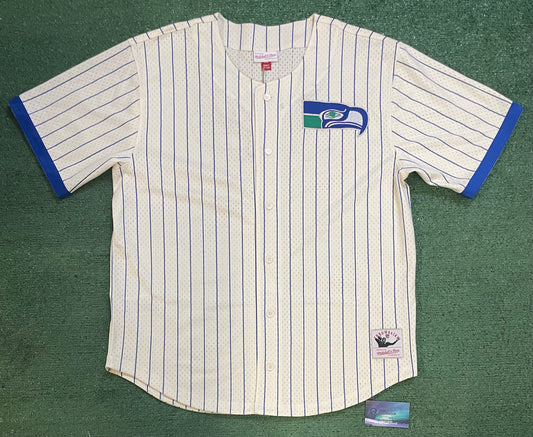 Seattle Seahawks Mitchell and ness baseball jersey