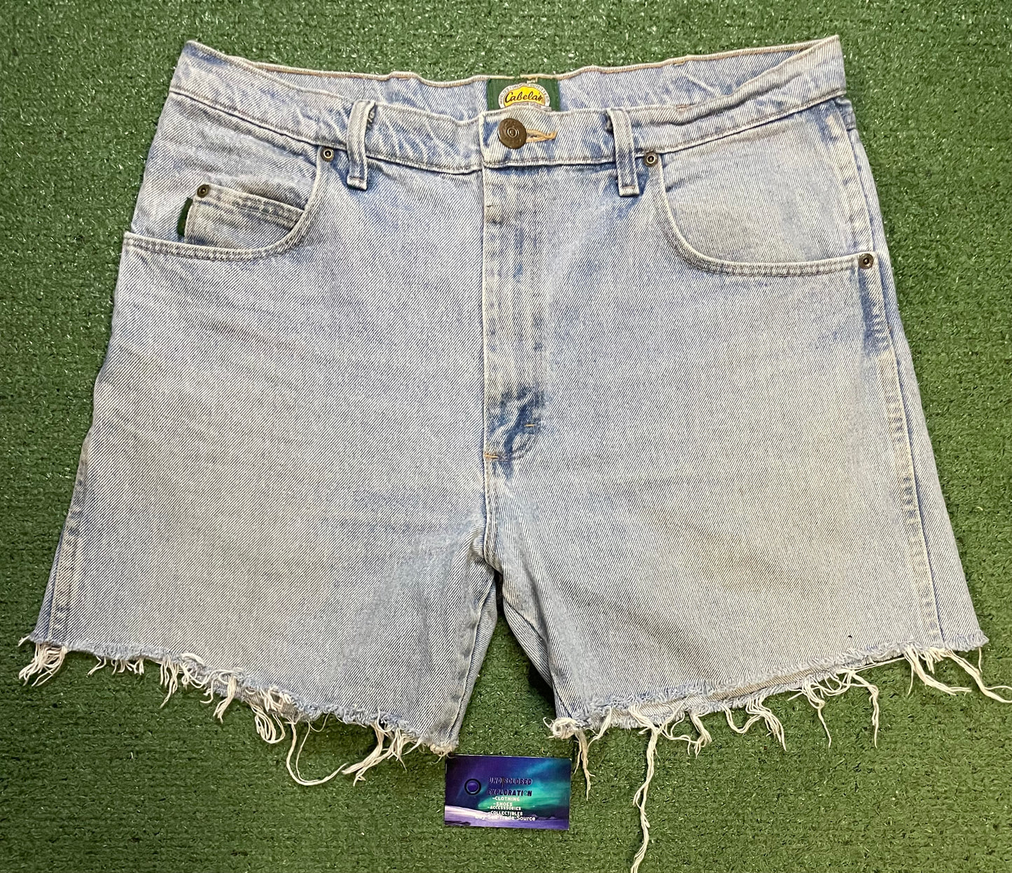 Cabela’s light wash jean shorts