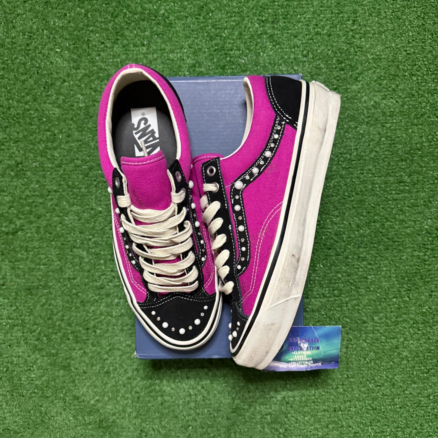 Vans Old Skool 36 Pearlized Fuchsia Pink 9 Men “Preowned”