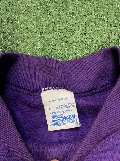 Vintage 1990s UW University Of Washington sunbowl  embroidered crewneck