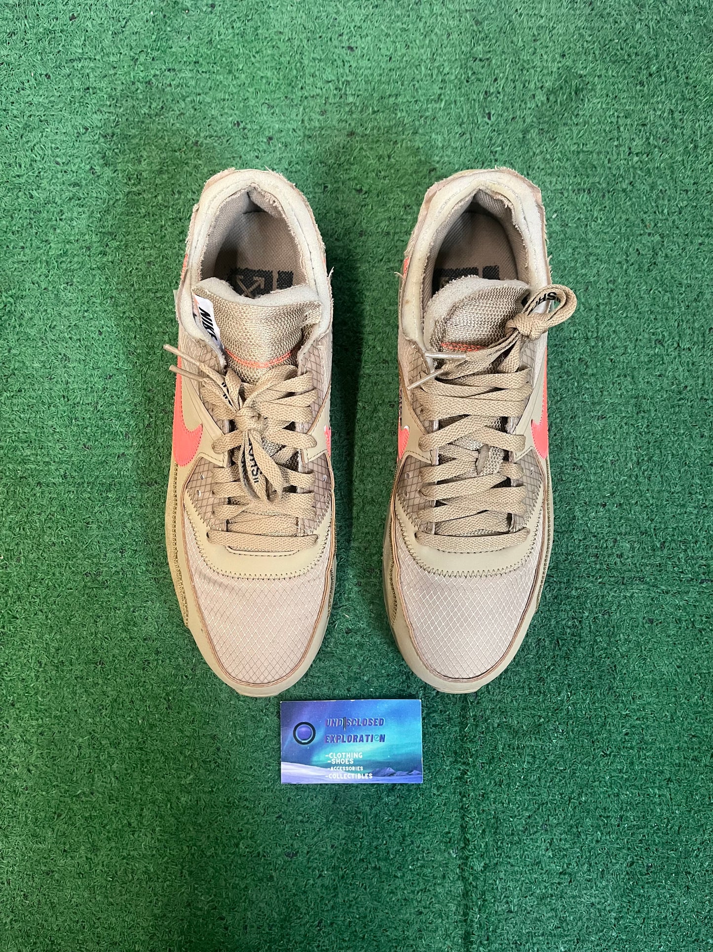 Nike off white air max 90 dessert ore size 10.5men/12women