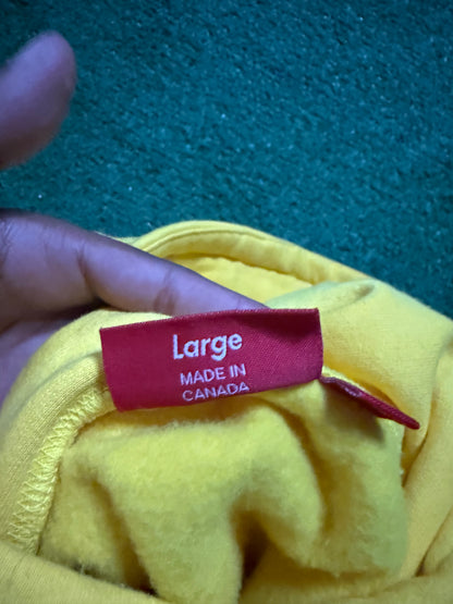 Supreme Raised Script Hoodie Yellow