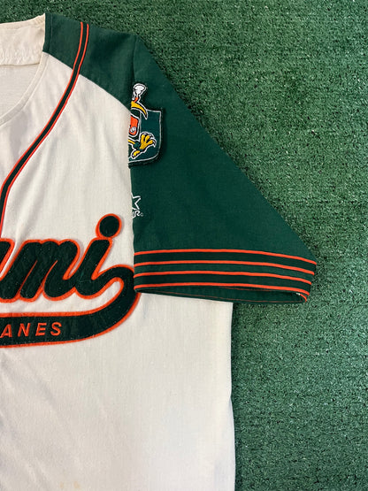 Vintage 1990s Miami hurricanes Starter baseball jersey