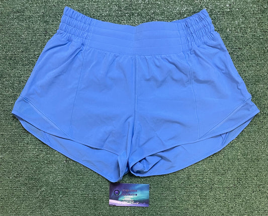 lululemon hotty High rise lined short 2.5 pool party blue