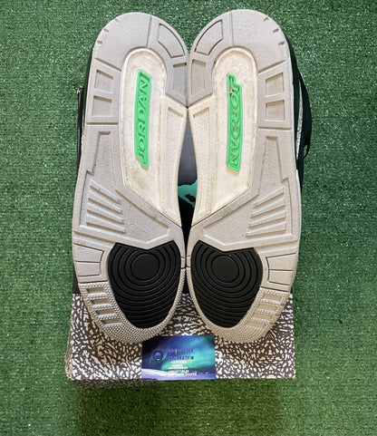 Air Jordan 3 Retro green glow size 14men/15.5women
