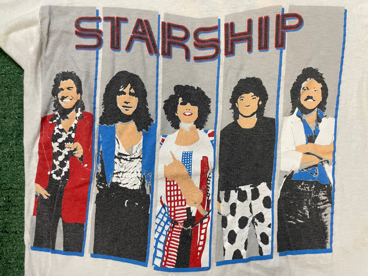 vintage 1986 Starship We Built This City tour tee