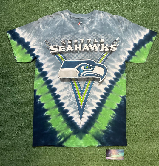 Vintage Seattle Seahawks tie dye tee