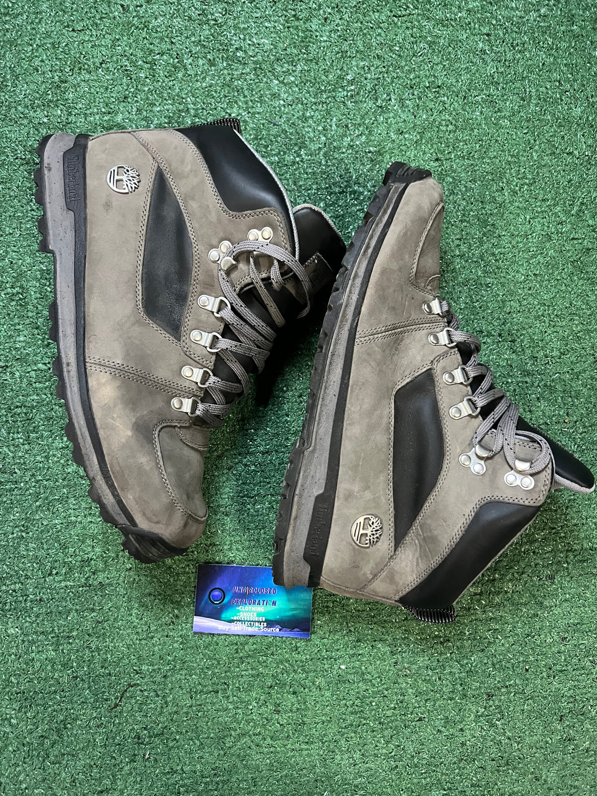Timberland euro hiker grey & black size 11men/12.5women