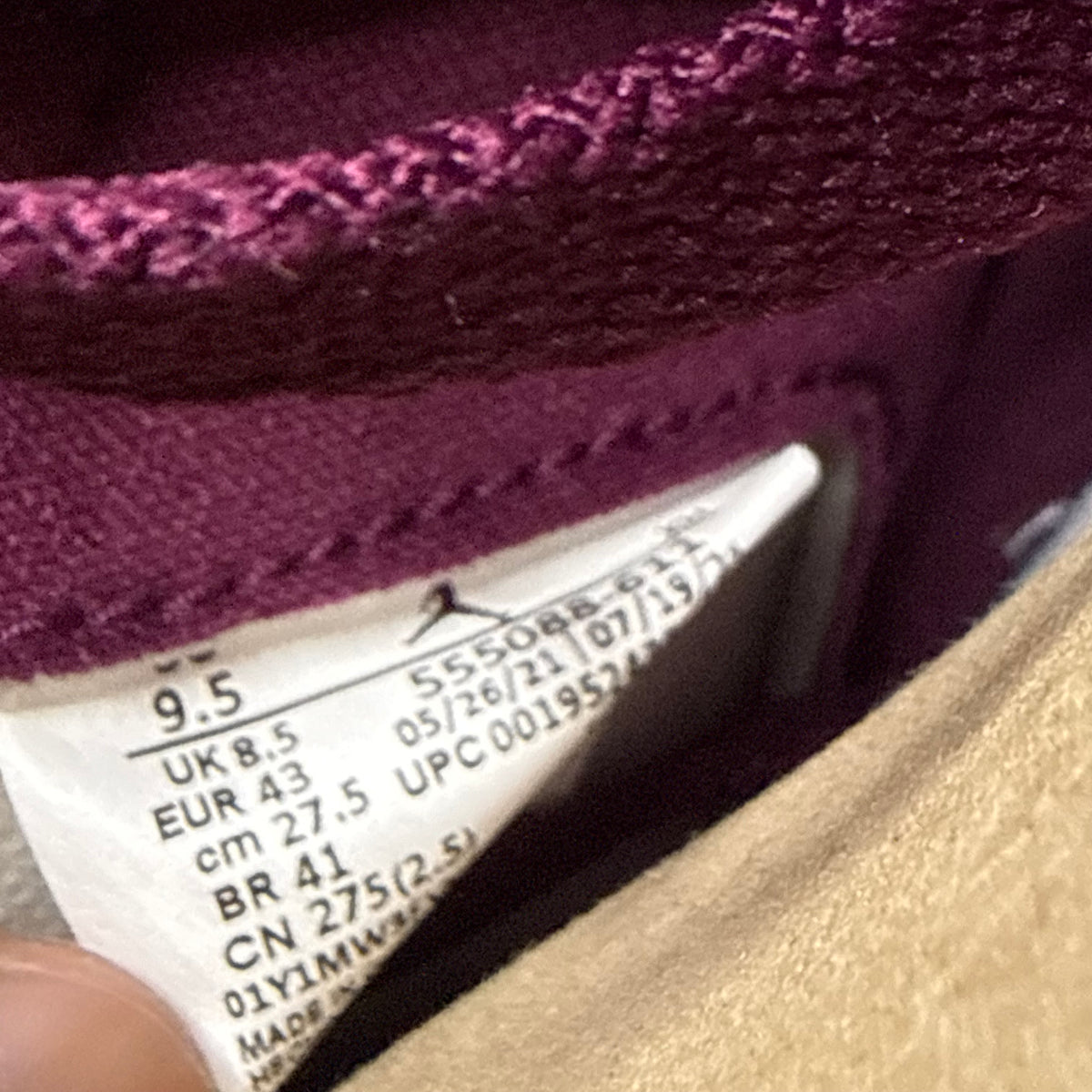 Jordan 1 Bordeaux