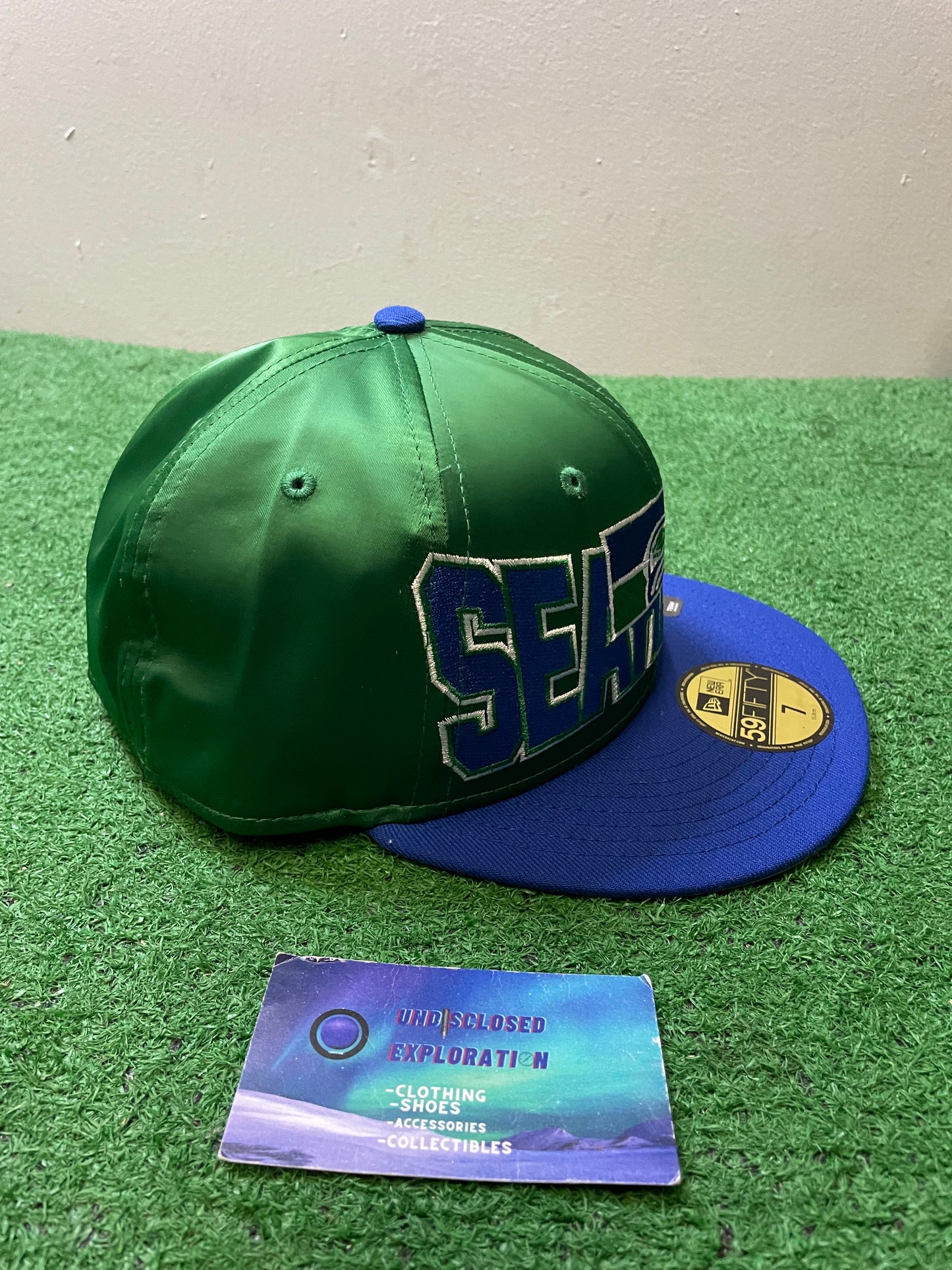 Seattle Seahawks satin fitted hat