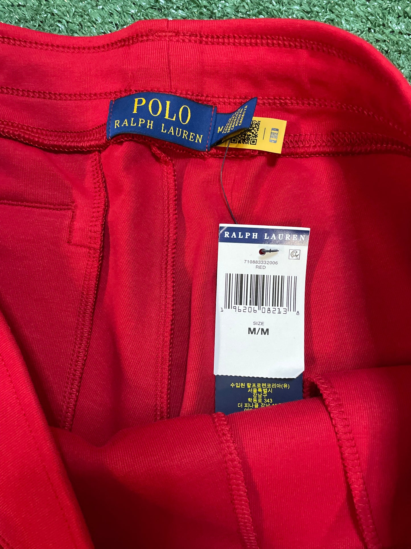 Polo Ralph Lauren Red Double Knit Tech Jogger Pants