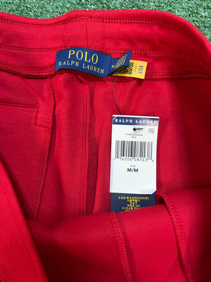 Polo Ralph Lauren Red Double Knit Tech Jogger Pants