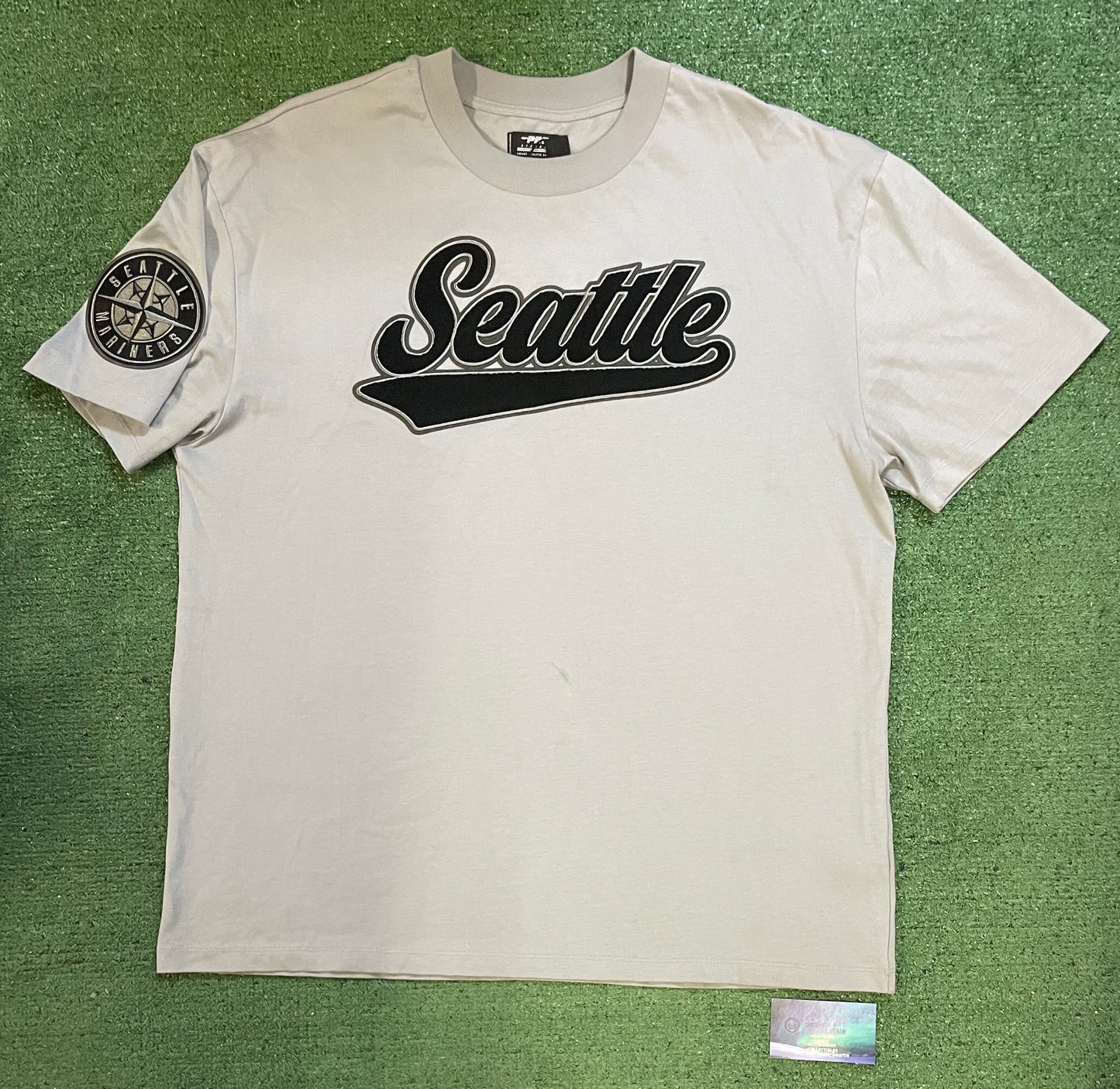Seattle Mariners pro standard grey and black embroidered tee