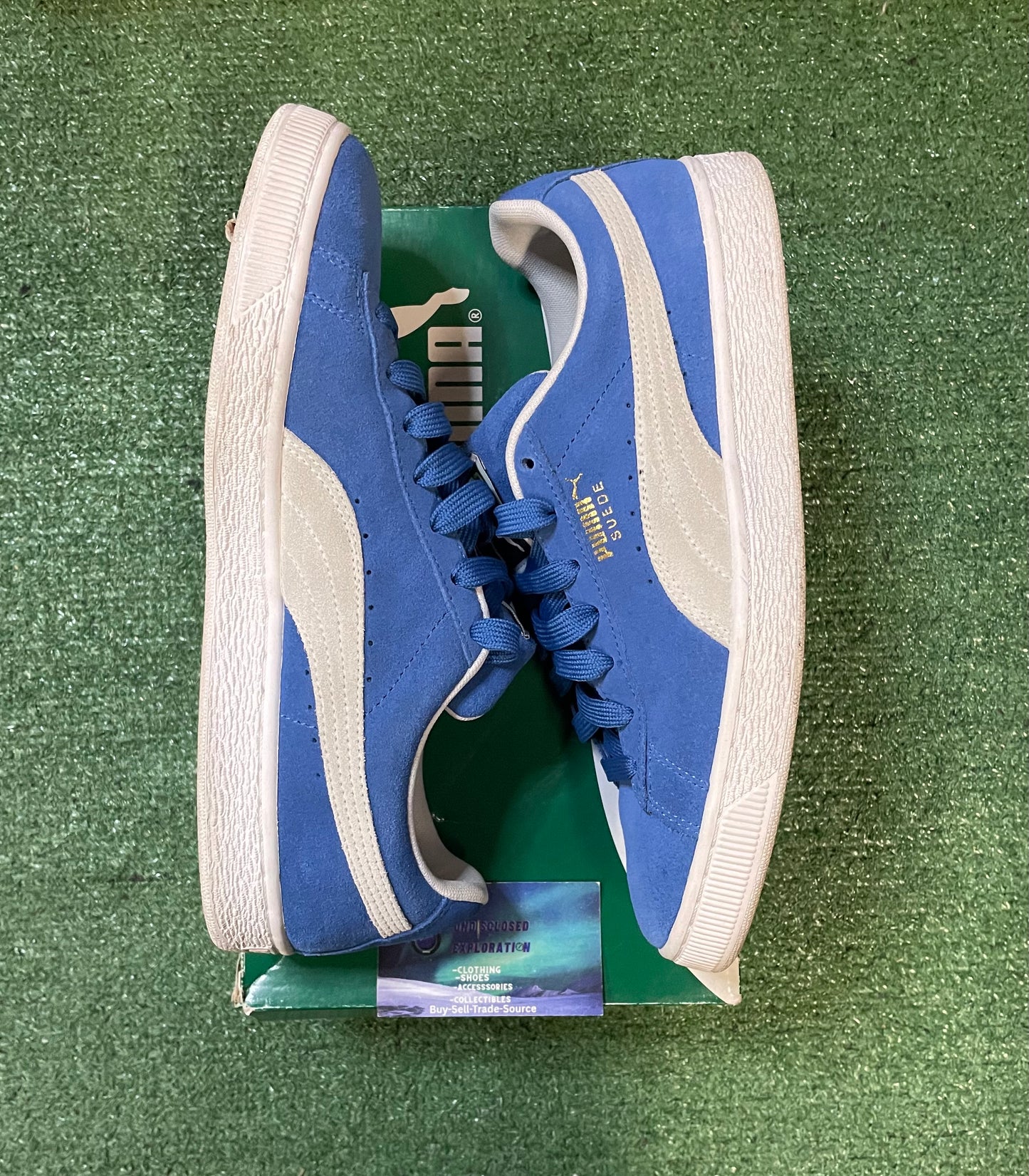 Puma suede classic blue size 10men/11.5women