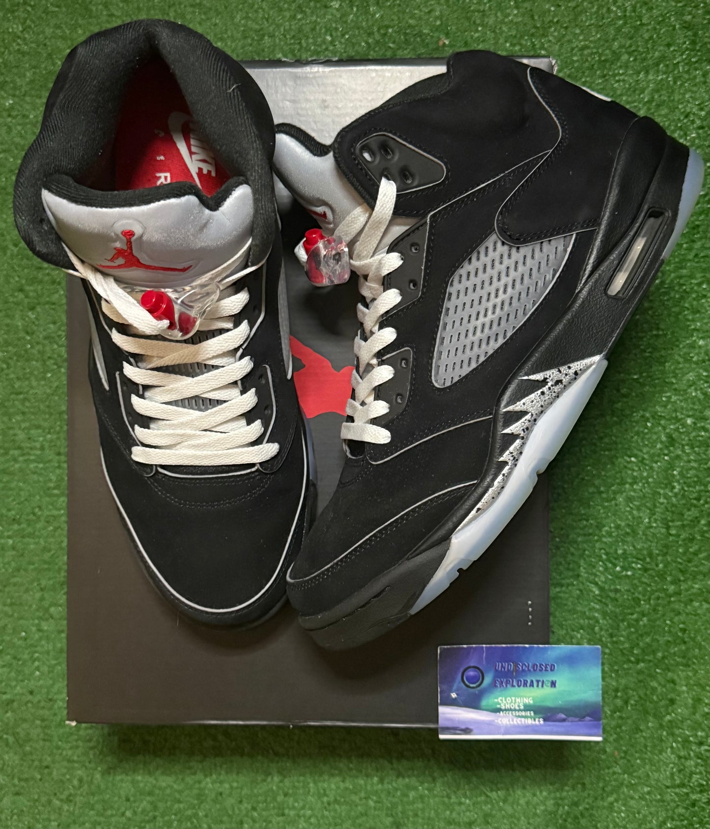 Jordan 5 Black Metallic Reimagined 11 Men/12.5 Women “Preowned”