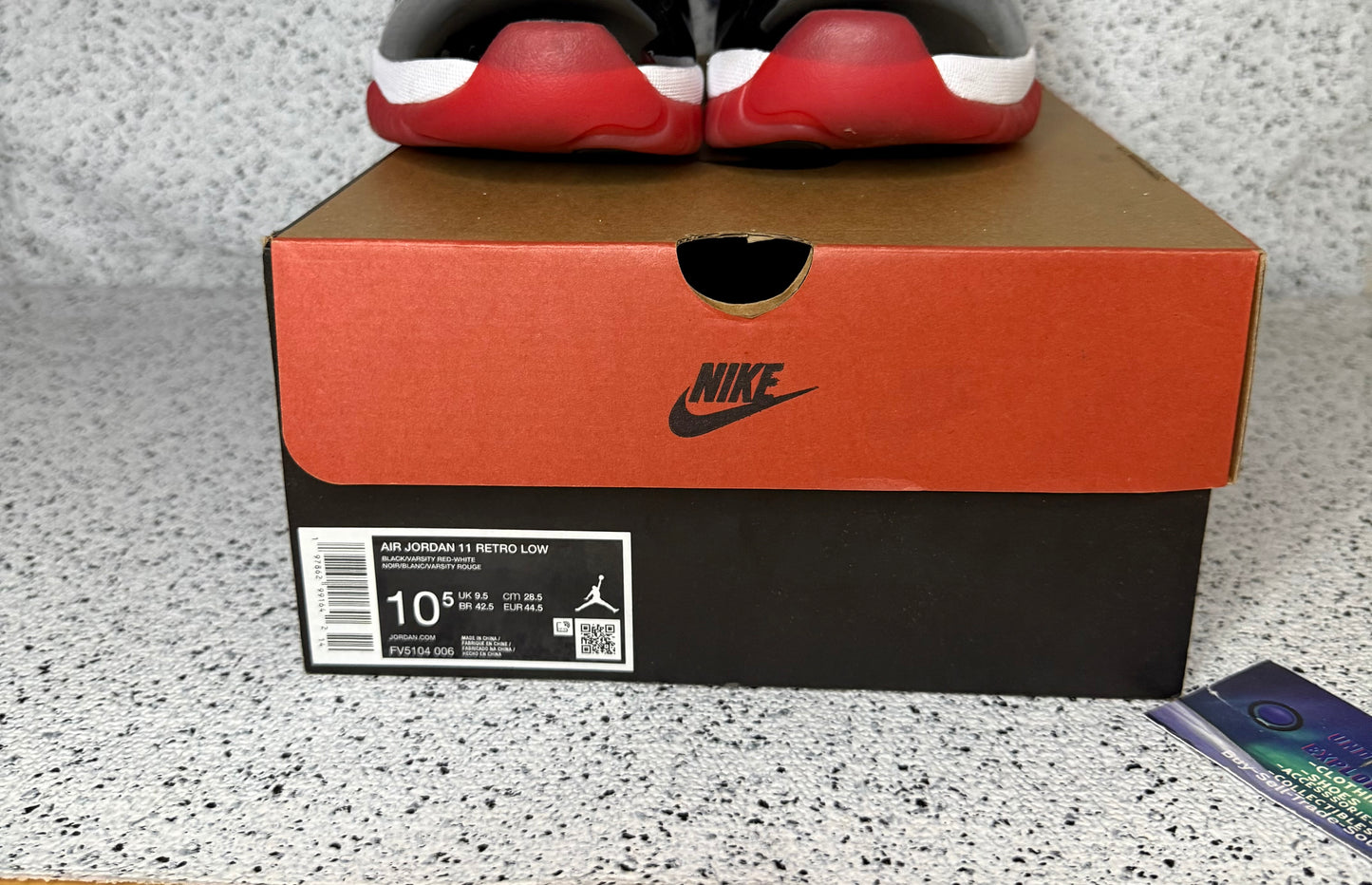 Jordan 11 Low Bred 10.5 Men/12 Women “Preowned”