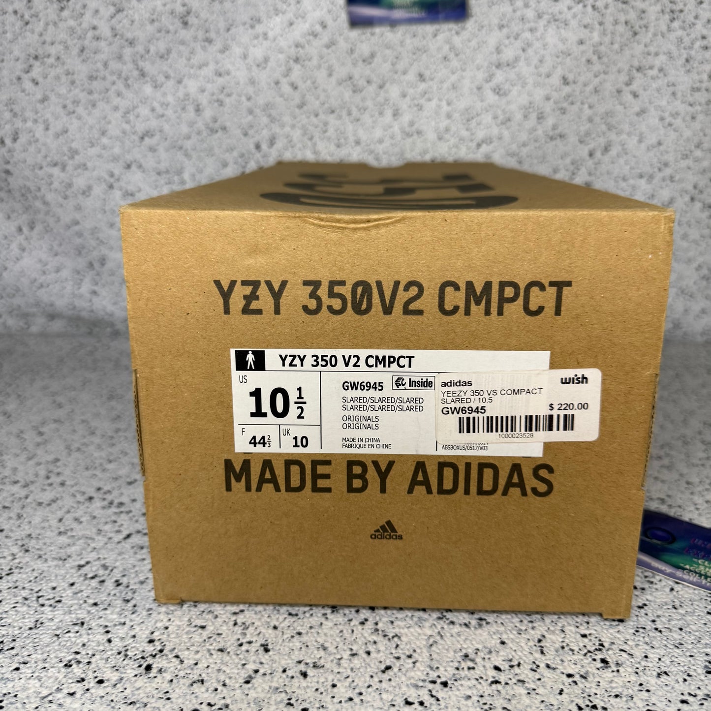 Yeezy 350 V2 CMPCT Slate Red 10.5 Men “Preowned”