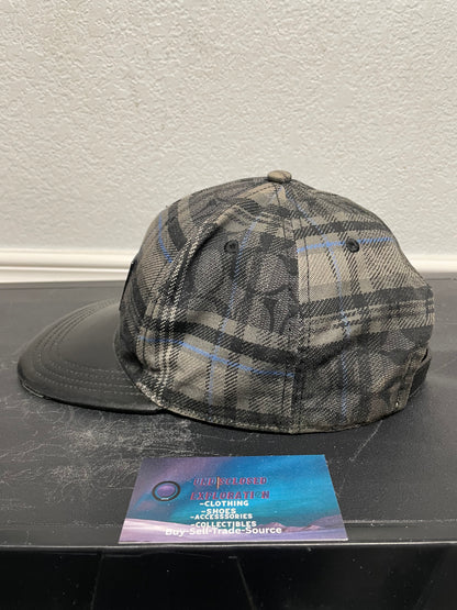 Coach charcoal plaid signature hat