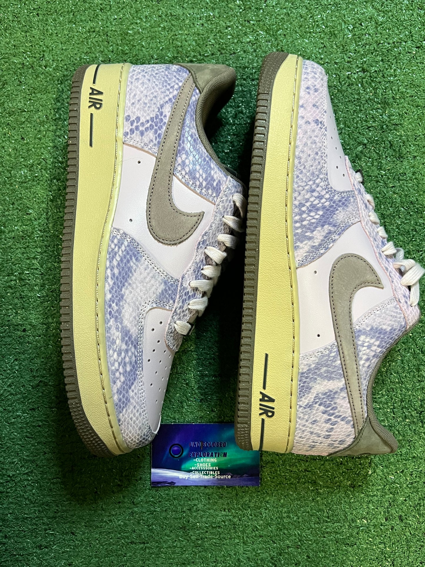 Nike Air Force 1 low purple snakeskin