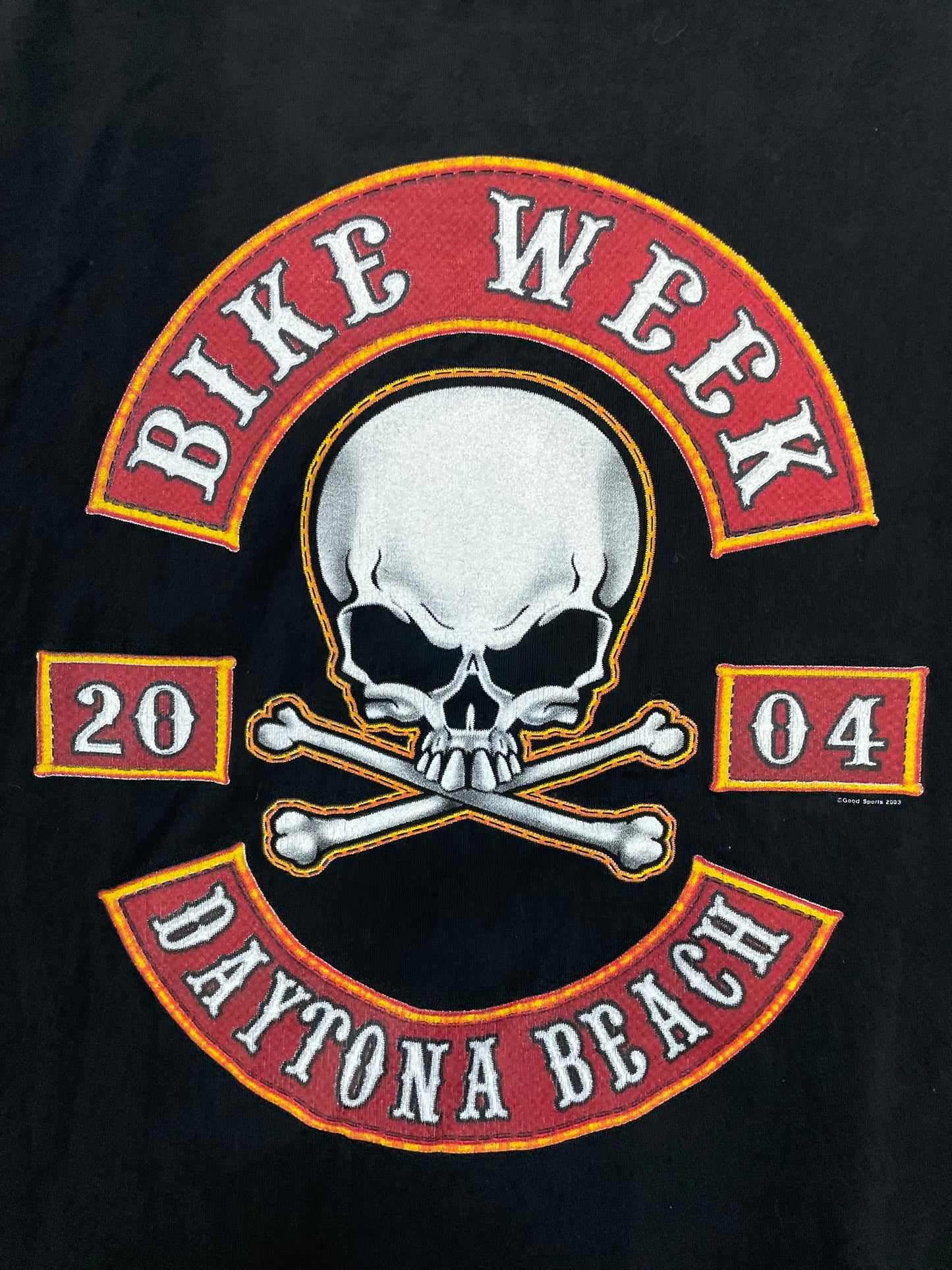 Vintage 2000s spiders and skulls Bike Week Daytona Beach longsleeve