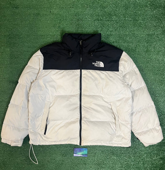 North face white Nuptse 700 jacket