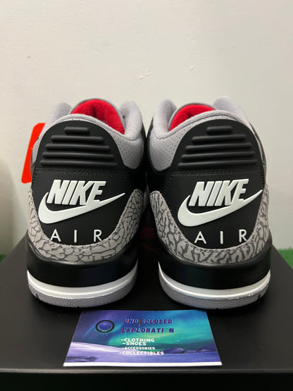 Jordan 3 black cement 2024