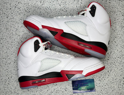 Jordan 5 Fire Red 10.5 Men/12 Women “Preowned”