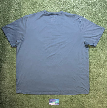 North face blue half dome logo tee