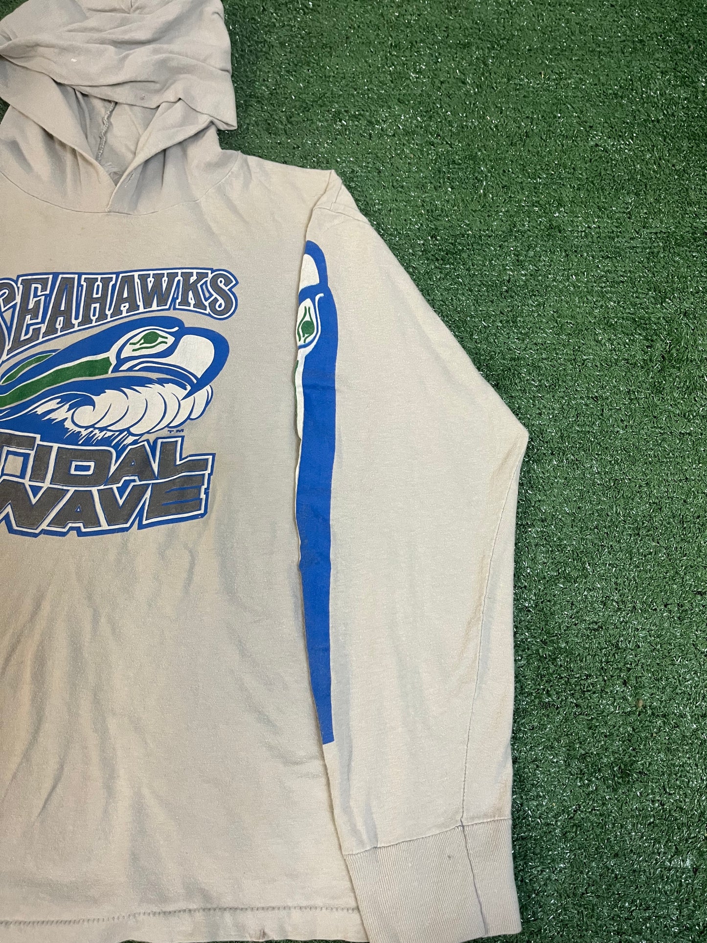 Vintage 1980s Seattle Seahawks tidal wave hoodie