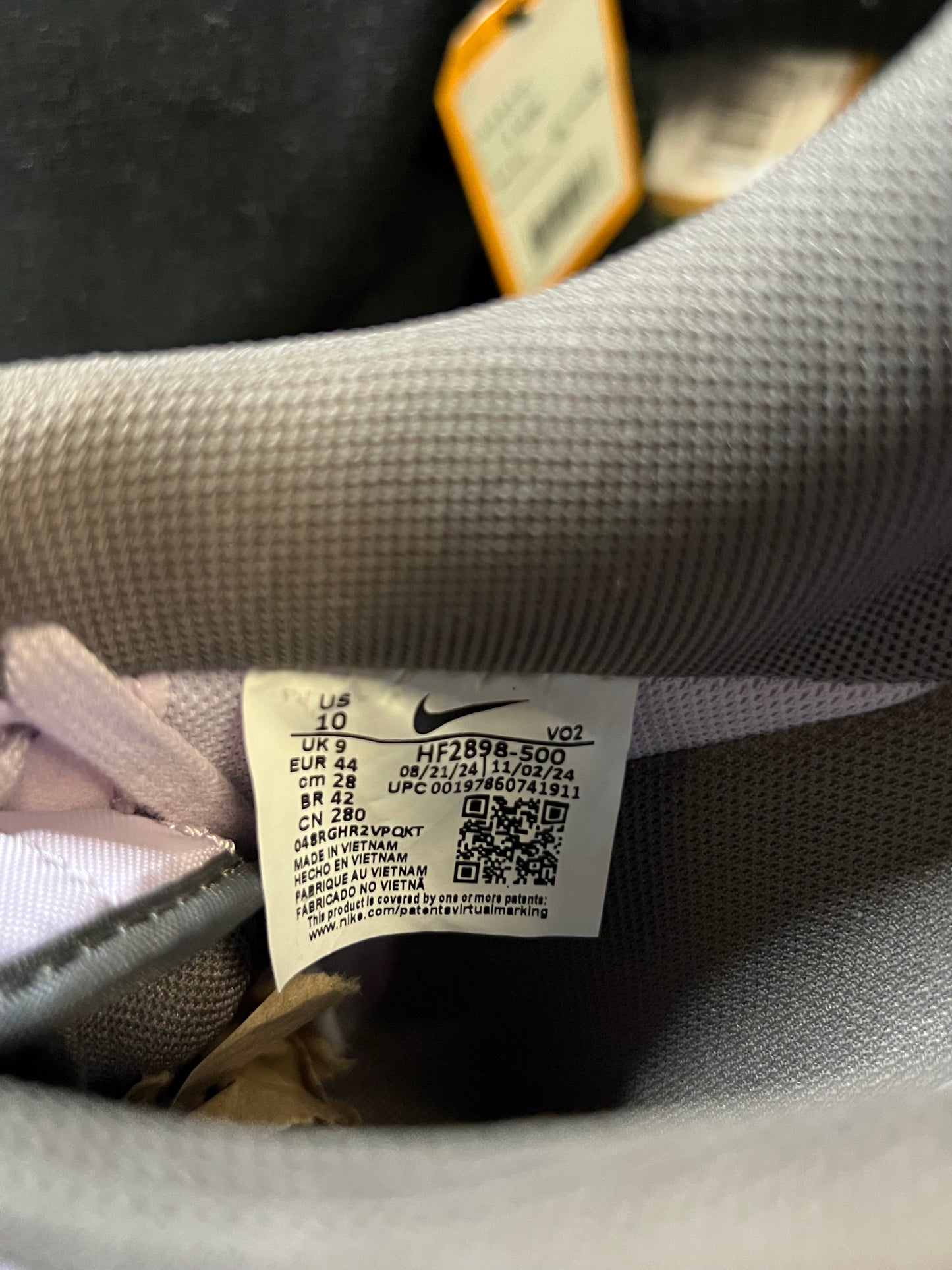 Nike Air Force 1 low purple snakeskin