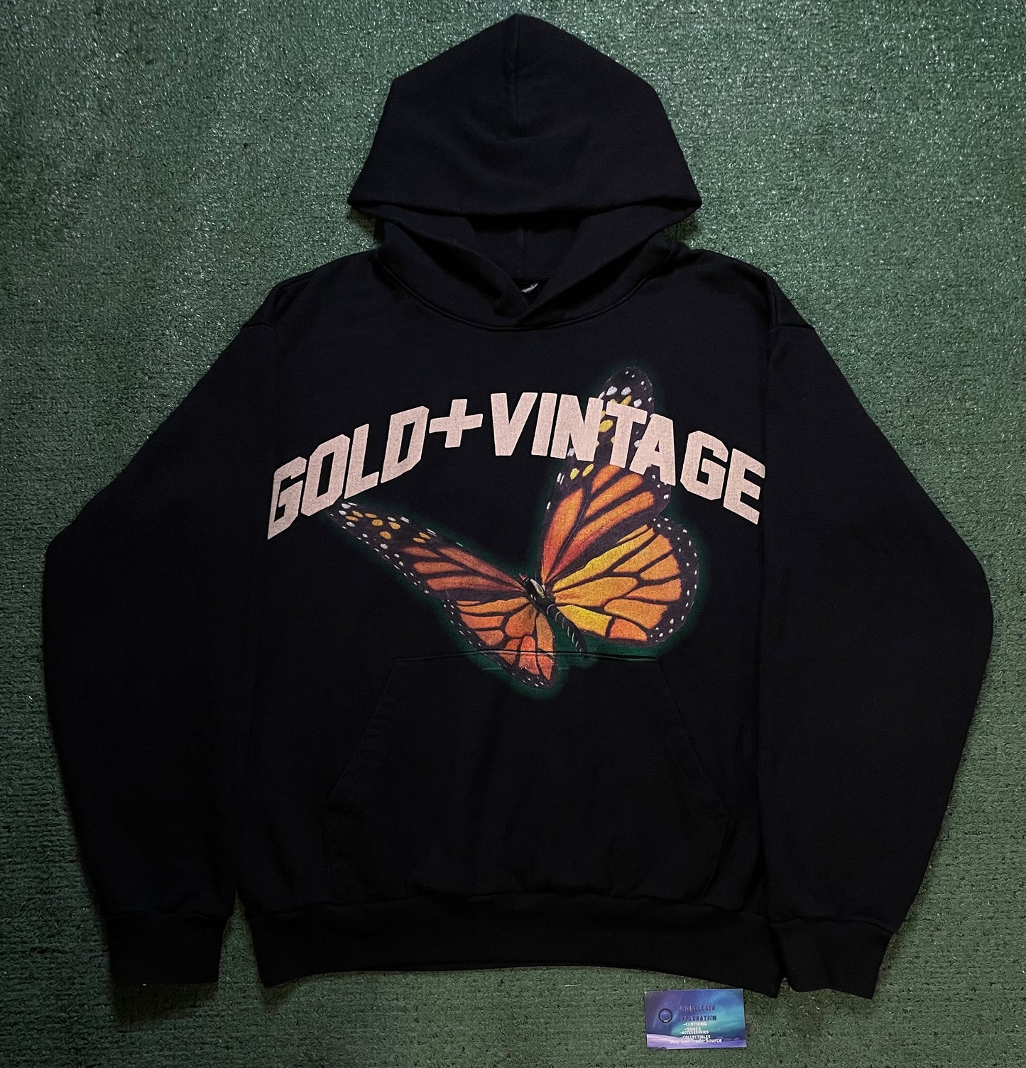 GV Gallery butterfly black pullover hoodie