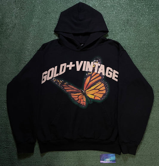 GV Gallery butterfly black pullover hoodie
