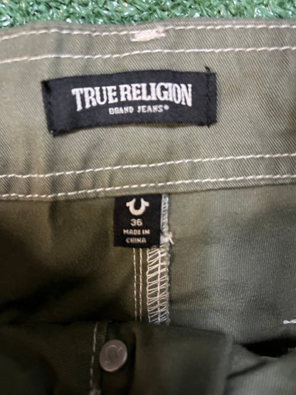 True Religion olive cargo pants