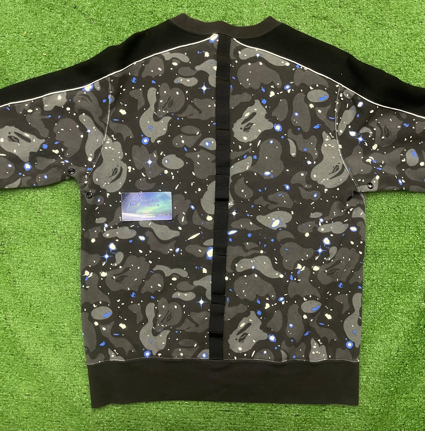 Bape Space Camo Wide Crewneck Black