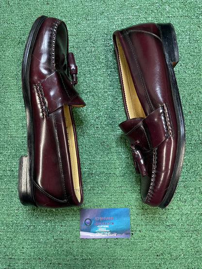 classic burgundy leather tassel loafers G.H. Bass & Co size 11men/12.5women