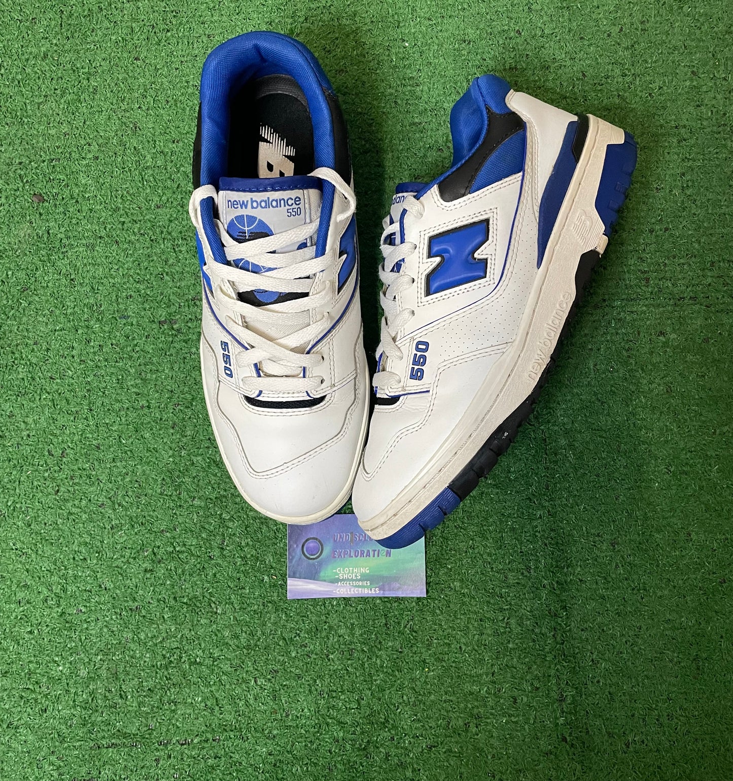 New Balance 550 white team royal 10men/11.5women