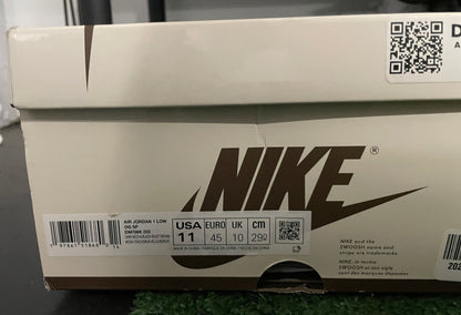 Air Jordan 1 Low X Travis Scott velvet size 11men/12.5women