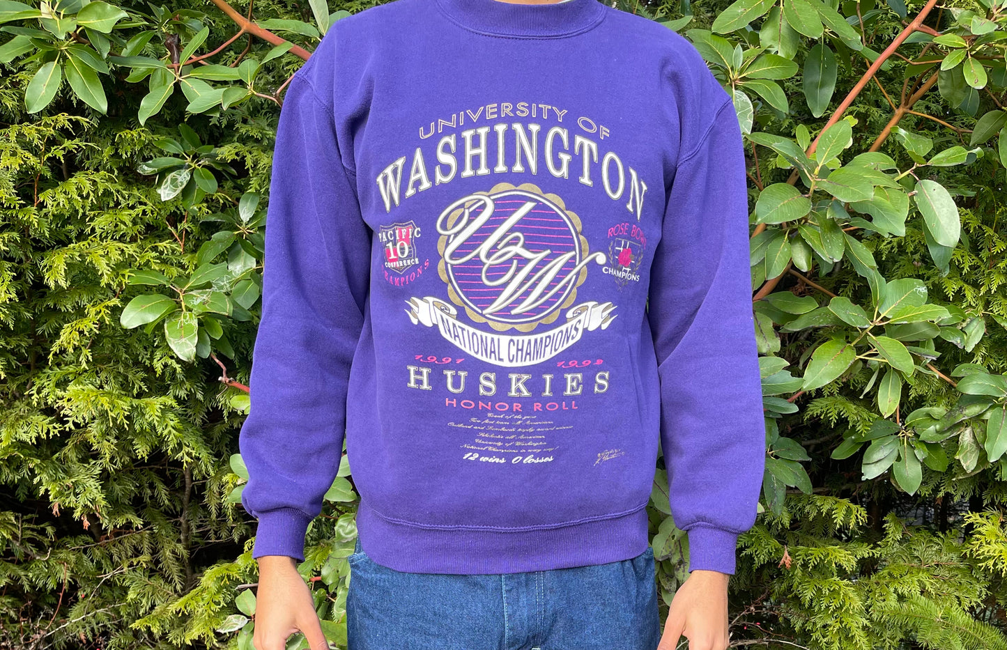 Vintage university of Washington huskies 1992 crewneck