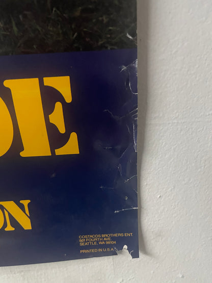 Vintage 1980s Jim Everett general  blade Los Angeles rams poster