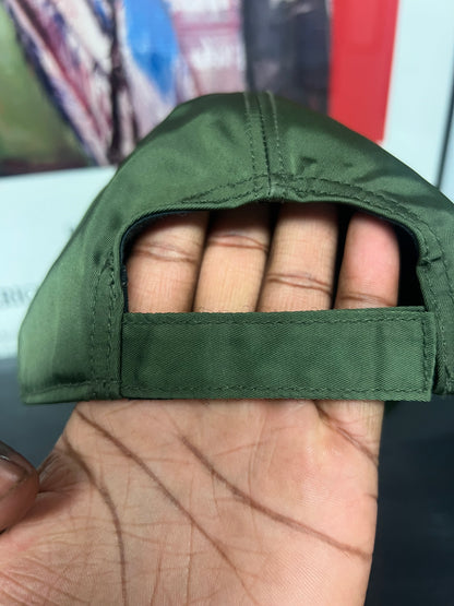 Prada embroidered olive hat